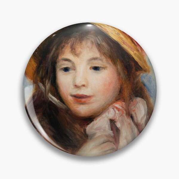 Artikelvorschau, Mädchen mit rosa Haube von Pierre-Auguste Renoir entworfen und verkauft von InHerits.
