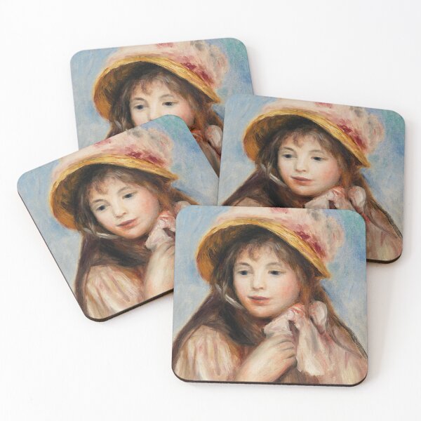 Item preview, Girl with Pink Bonnet  by Pierre-Auguste Renoir designed and sold by InHerits.