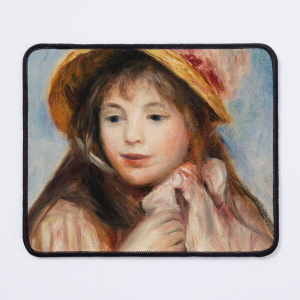Item preview, Girl with Pink Bonnet  by Pierre-Auguste Renoir designed and sold by InHerits.