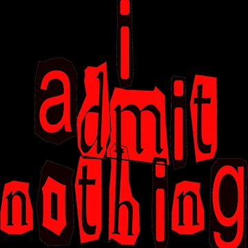 Artwork thumbnail, I Admit Nothing Ransom Letters Racerback Tank Top by CravenStore99