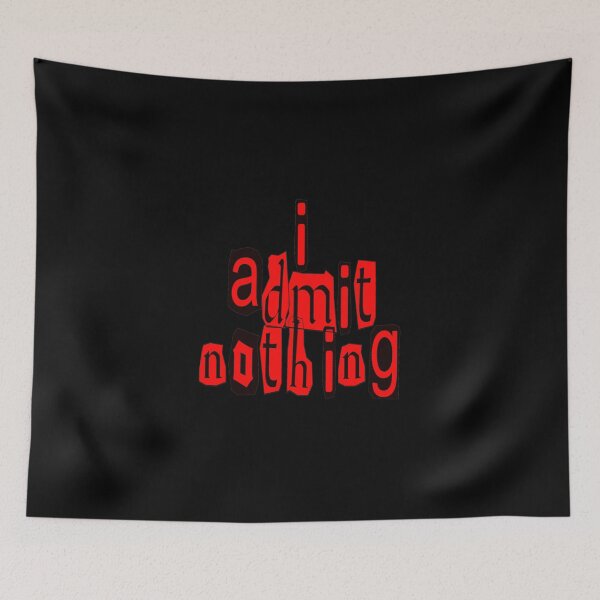 Item preview, I Admit Nothing Ransom Letters Racerback Tank Top designed and sold by CravenStore99.