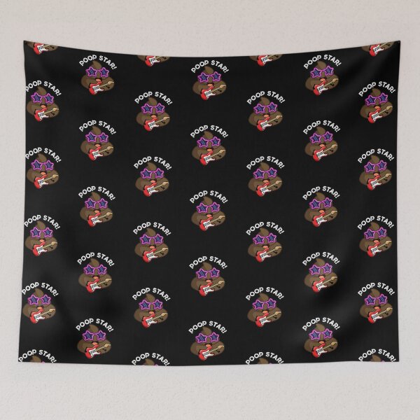 Item preview, Poop Star Funny Pop Star Puns (Dark BG) designed and sold by punnybone.