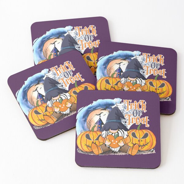 Item preview, Trick or Treat Gnome Halloween Scene designed and sold by Jessi-Sketches.