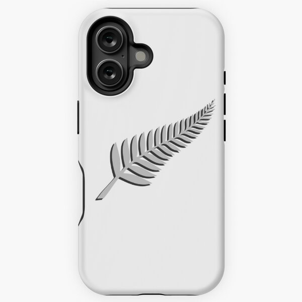 Item preview, New Zealand NZ Kiwi Black Silver Fern Emblem Sport Fan designed and sold by Down Downunder.