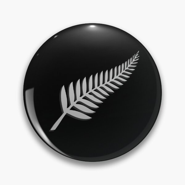 Item preview, New Zealand NZ Kiwi Black Silver Fern Emblem Sport Fan designed and sold by Down Downunder.