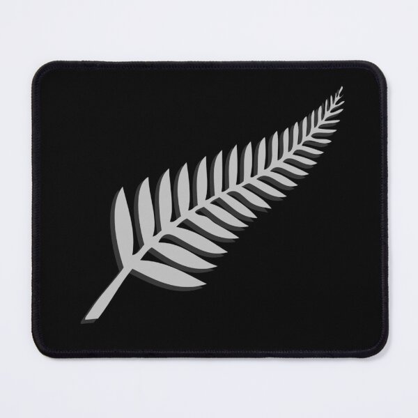 Item preview, New Zealand NZ Kiwi Black Silver Fern Emblem Sport Fan designed and sold by Down Downunder.