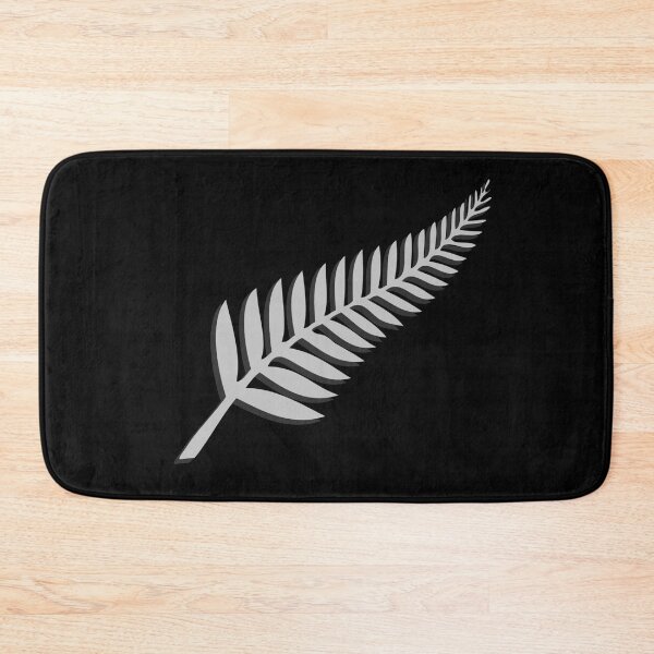 Item preview, New Zealand NZ Kiwi Black Silver Fern Emblem Sport Fan designed and sold by Down Downunder.