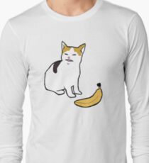 cat no banana Long Sleeve T-Shirt