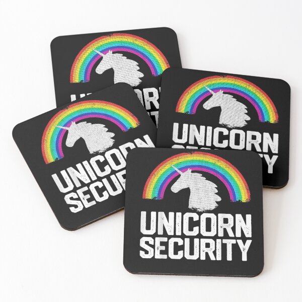 Item preview, UNICORN SECURY Funny Rainbow Cute Halloween Costume Gift T-Shirt designed and sold by BehmeJenell.