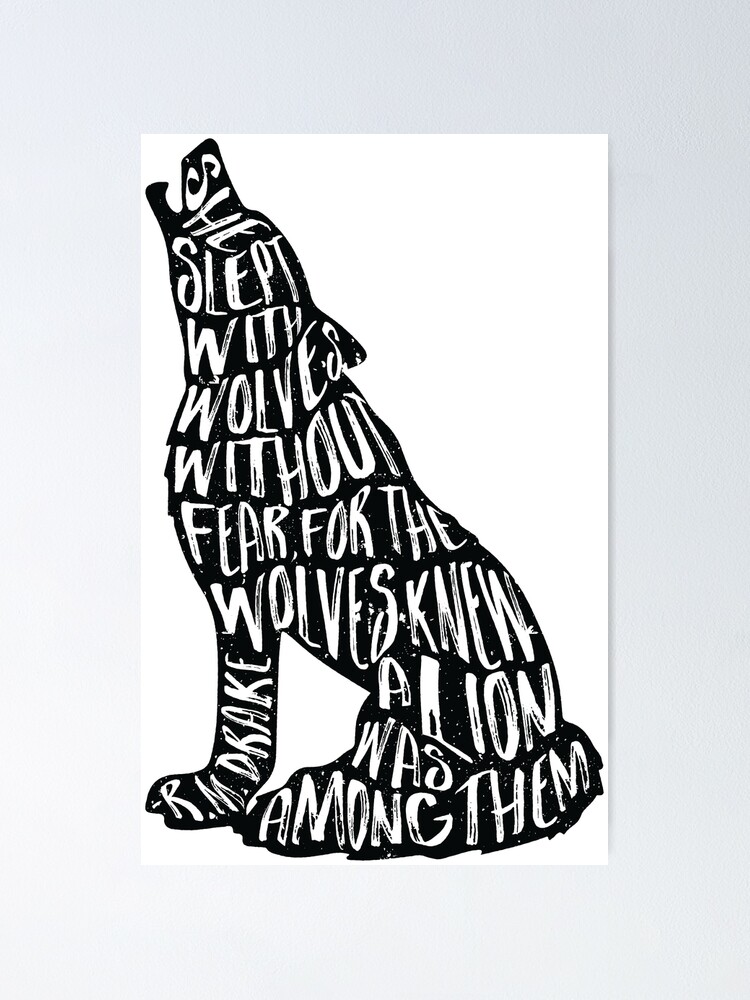 Wolf typography quote Wolf typography quote
