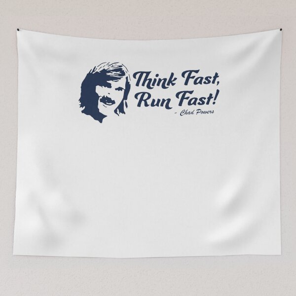 Item preview, think fast run chad powers football shirt designed and sold by Happysios.