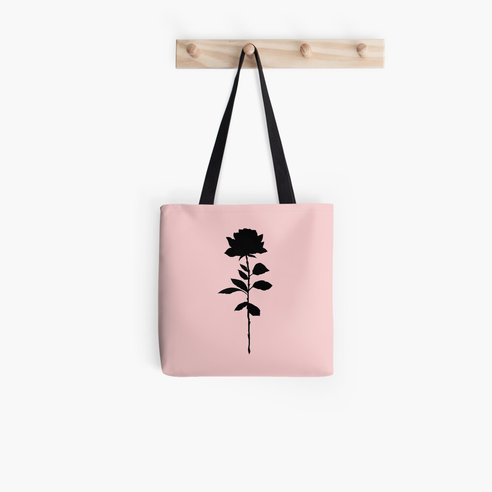 Simple Rose Silhouette Tote Bag for Sale by accrescent Redbubble