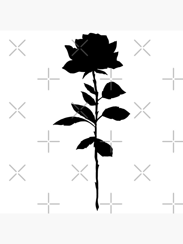 simple-rose-silhouette-art-print-for-sale-by-accrescent-redbubble
