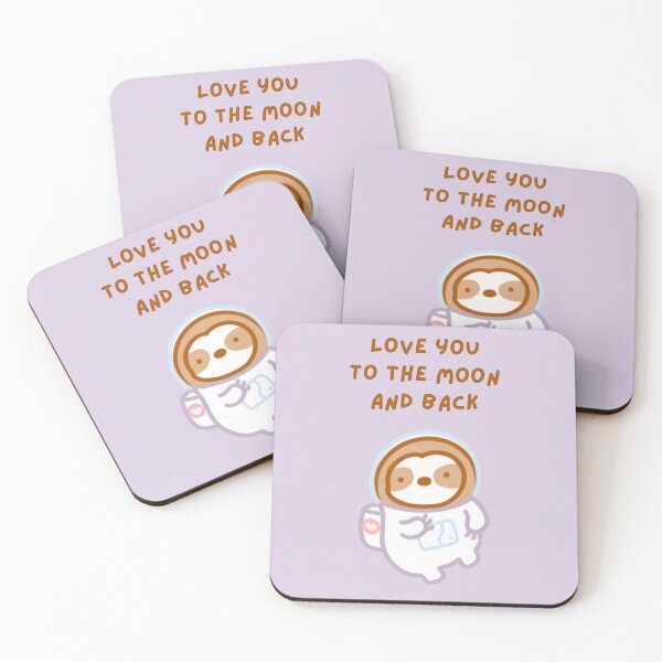 Item preview, Love You to the Moon and Back Astronaut Sloth  designed and sold by theslothinme.