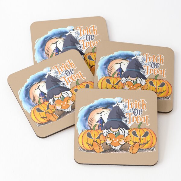 Item preview, Trick or Treat Gnome Halloween Scene designed and sold by Jessi-Sketches.