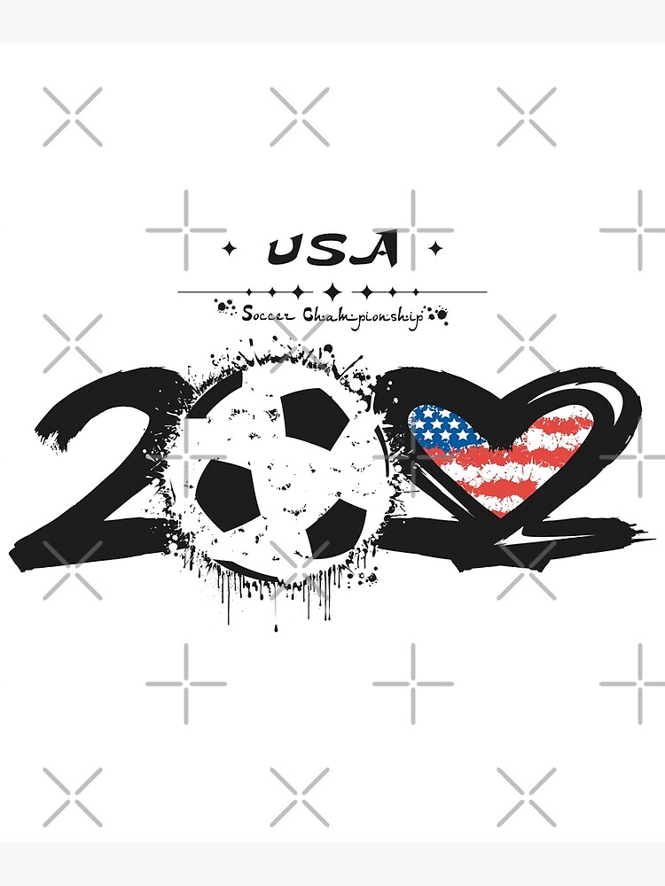 "USA World Cup 2022, US Soccer American Flag Soccer Team 2022" Poster