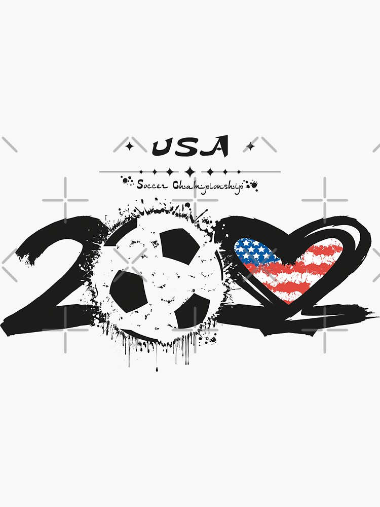 "USA World Cup 2022, US Soccer American Flag Soccer Team 2022" Sticker