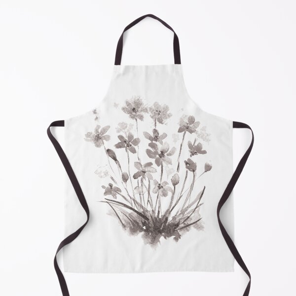 Item preview, Watercolor Bouquet of Gray Wild Flowers designed and sold by Pavnud.