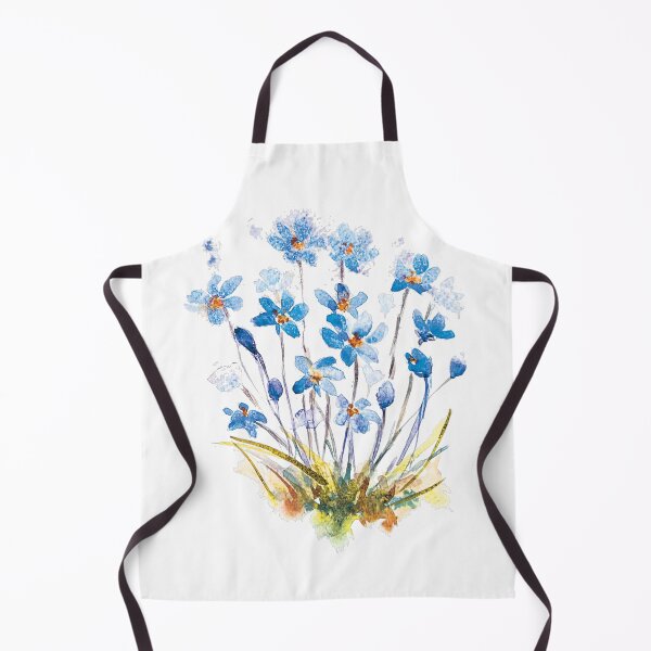Item preview, Watercolor Bouquet of Light Blue Wild Flowers designed and sold by Pavnud.