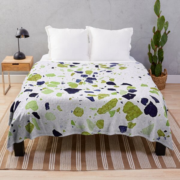 Item preview, bright terrazzo, yellowish and dark blue designed and sold by hellcom.