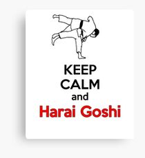 Bleib ruhig HARAI GOSHI! Leinwanddruck