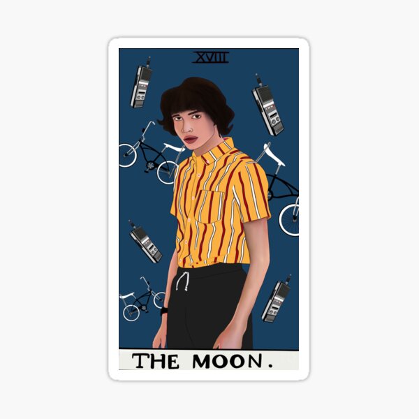 Item preview, Mike wheeler the moon tarot card  designed and sold by Ihateketchup.
