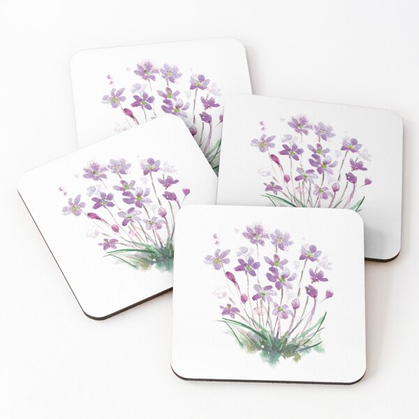 Item preview, Watercolor Bouquet of Violet Wild Flowers designed and sold by Pavnud.