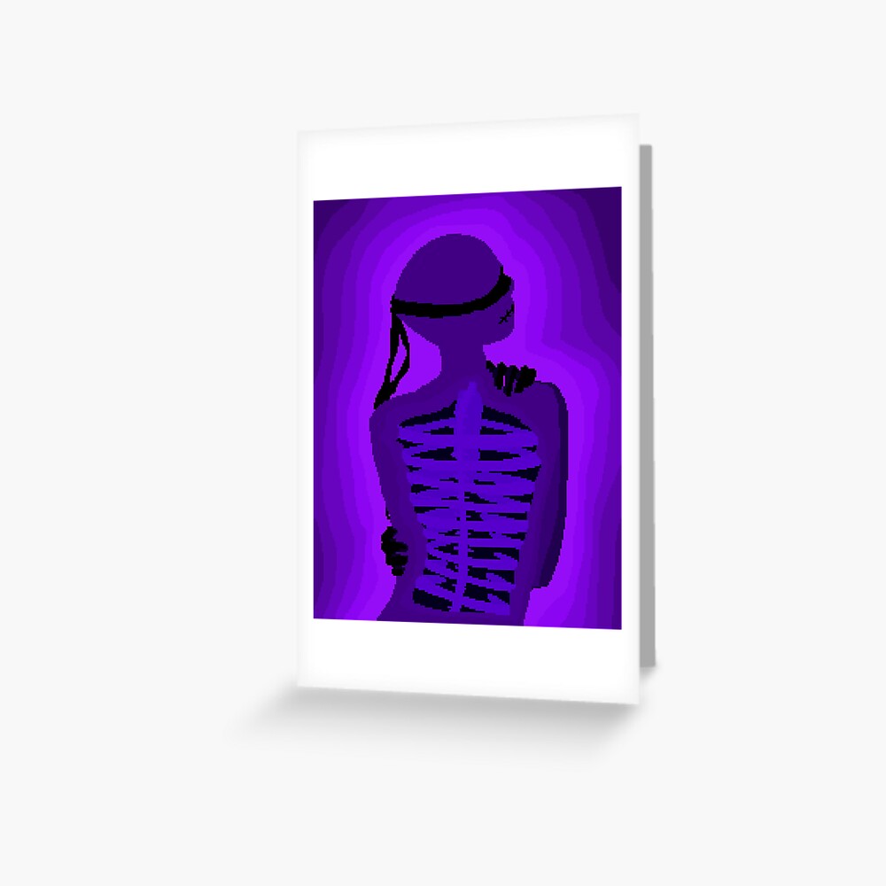 empty-skeleton-human-pixel-art-greeting-card-for-sale-by-shindeku