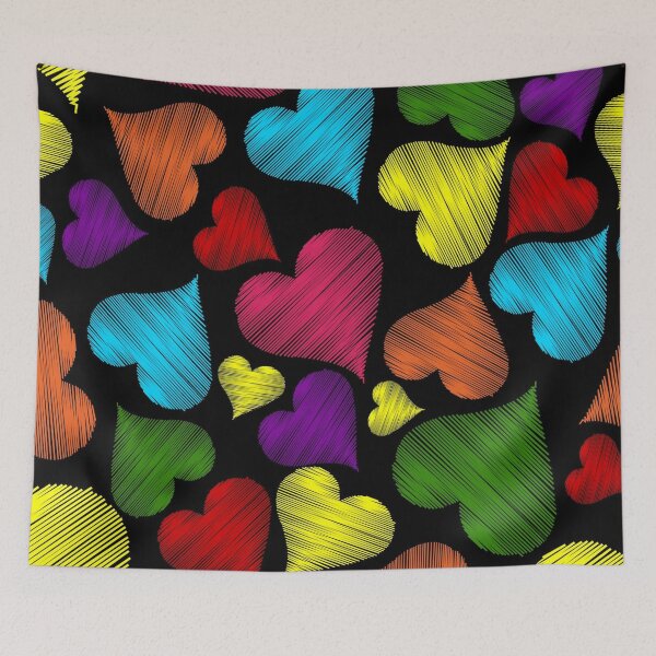 Item preview, Colorful and fun love hearts designed and sold by FGCART.