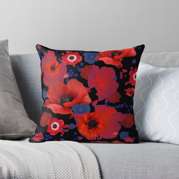 The Poppies Throw Pillow