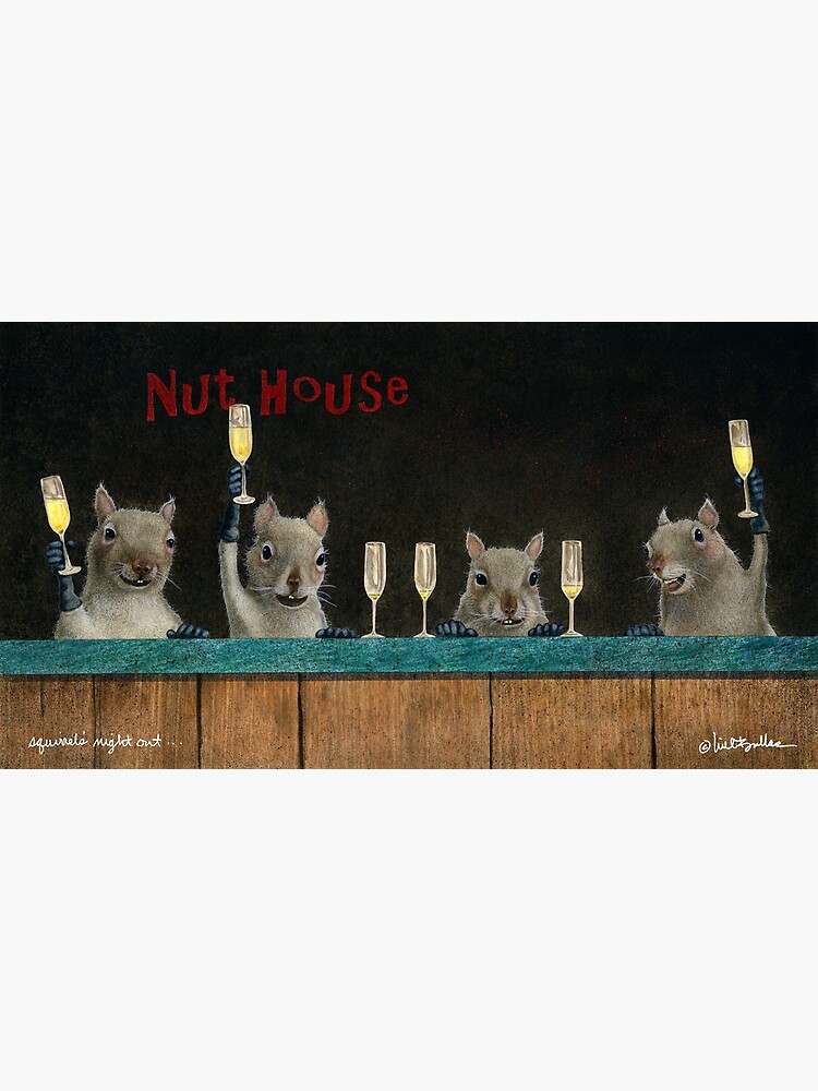 Will Bullas print / Squirrel's night out... by willbullas