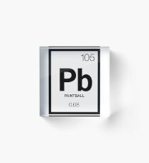 Periodic Paintball Acrylic Block