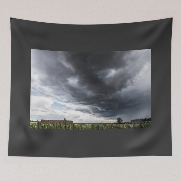 Item preview, Increíbles nubes de tormenta sobre la Inglaterra rural designed and sold by simonbratt.