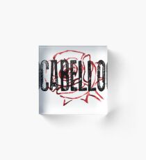 Cabello Roses Acrylic Block