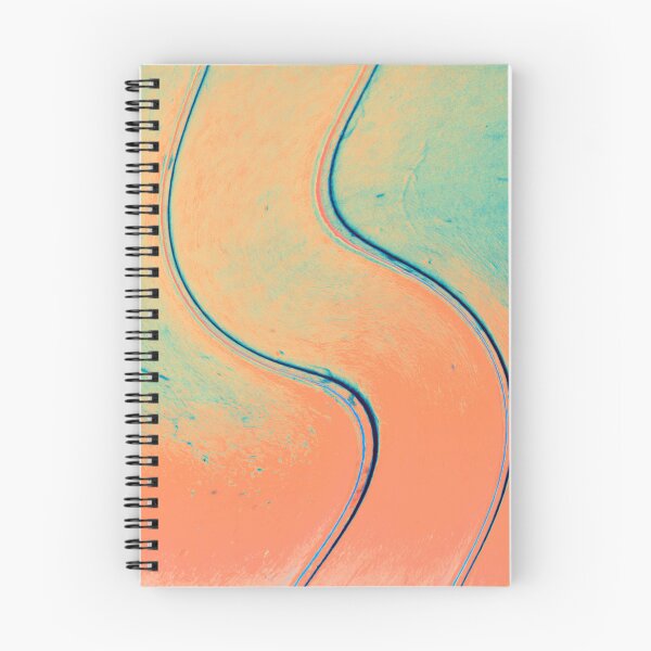 Item preview, Líneas abstractas curvas en verde y naranja designed and sold by KeksWorkroom.