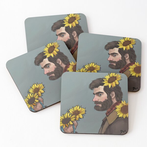 Item preview, Rosary Boxer holding Sunflowers  designed and sold by HappyRandomArt.