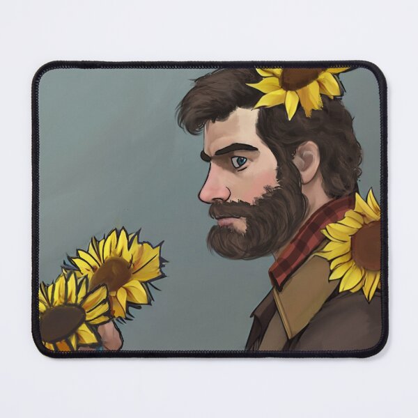 Item preview, Rosary Boxer holding Sunflowers designed and sold by HappyRandomArt.