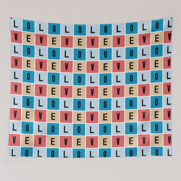 Item preview, Colorblock Modern LOVE Quad designed and sold by TM Selvam.