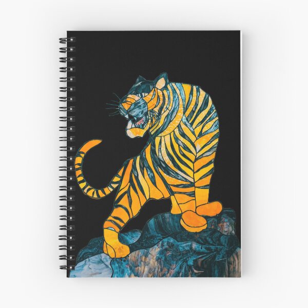 Item preview, Tiger Stained Glass Window | Tiger Printed | Tiger Art Graphic | Tiger Japanese Art designed and sold by KonnichiwaStore.