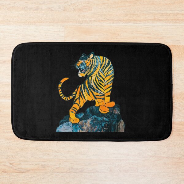 Item preview, Tiger Stained Glass Window | Tiger Printed | Tiger Art Graphic | Tiger Japanese Art designed and sold by KonnichiwaStore.