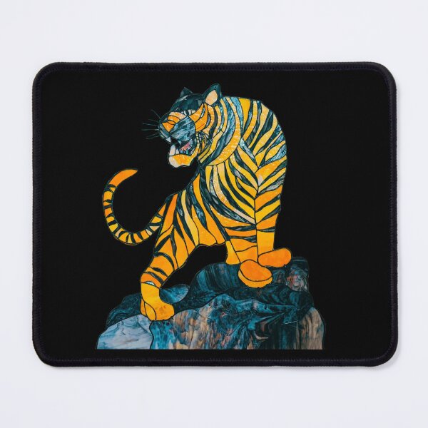 Item preview, Tiger Stained Glass Window | Tiger Printed | Tiger Art Graphic | Tiger Japanese Art designed and sold by KonnichiwaStore.