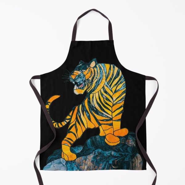 Item preview, Tiger Stained Glass Window | Tiger Printed | Tiger Art Graphic | Tiger Japanese Art designed and sold by KonnichiwaStore.