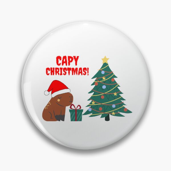 Item preview, Cute Capybara Christmas Tree designed and sold by Tamas Das.