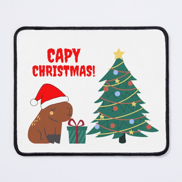 Item preview, Cute Capybara Christmas Tree designed and sold by Tamas Das.