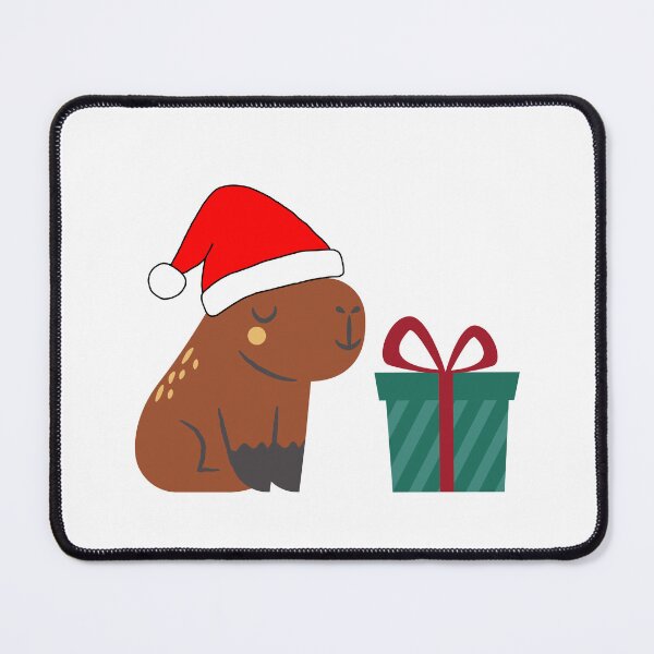 Item preview,  Funny Capybara Christmas designed and sold by Tamas Das.