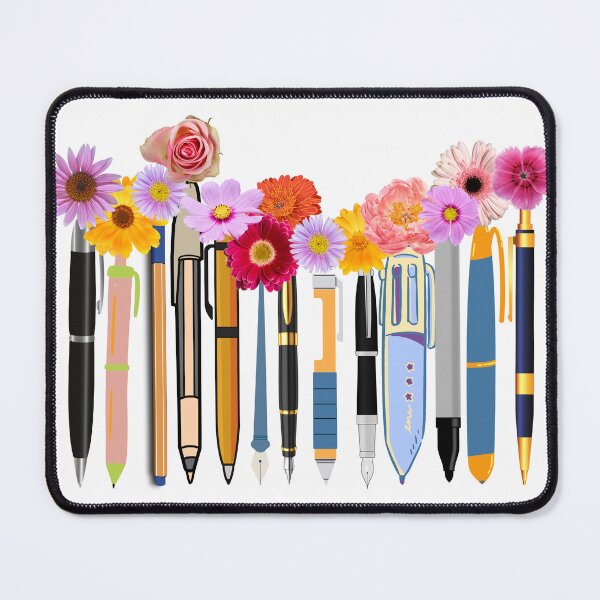 Item preview, Pens with flowers designed and sold by aliztisoczki.