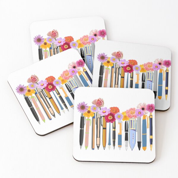Aperçu de l'œuvre Stylos à fleurs créée et vendue par aliztisoczki.