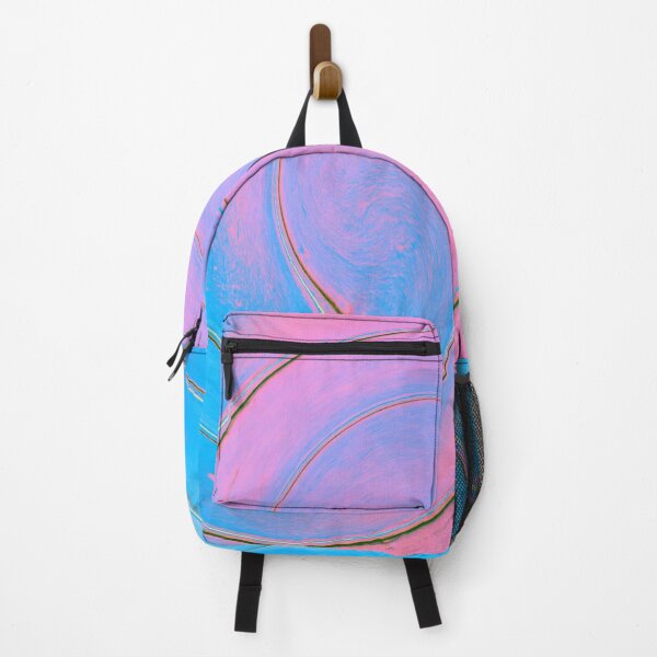 Item preview, Curving Line Abstract Pattern on Pink and Blue designed and sold by KeksWorkroom.