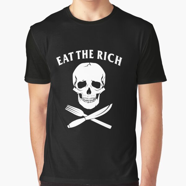 Vista previa del artículo con la obra «Comer los ricos», diseñado y vendido por Yipptee Shirts.
