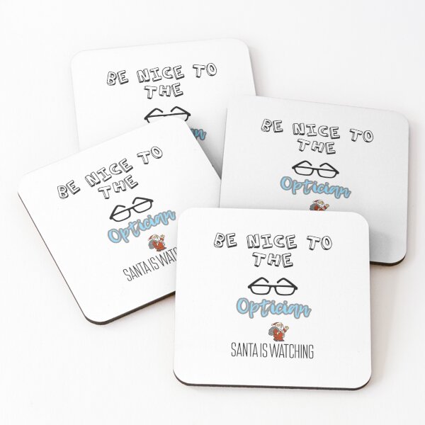 Item preview, Be nice to the optician Santa is watching you  designed and sold by aryagiri.